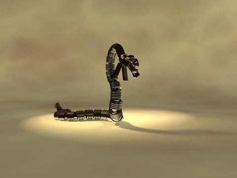 Steel snake 스톡 일러스트