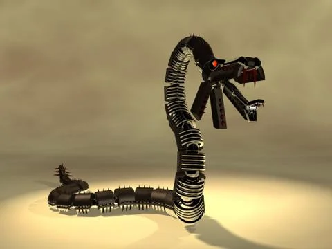 Steel snake Stock-Illustration