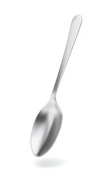 Steel spoon Stock Illustration