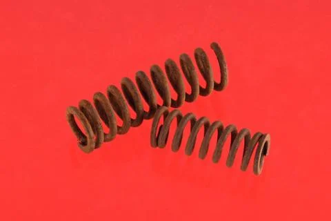 Steel spring. Stock Photos