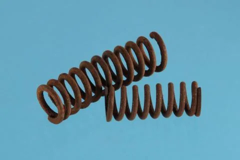 Steel spring. Stock Photos