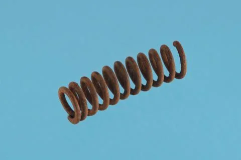 Steel spring. Stock Photos