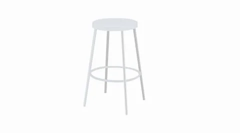 Steel Stool Stock Illustration