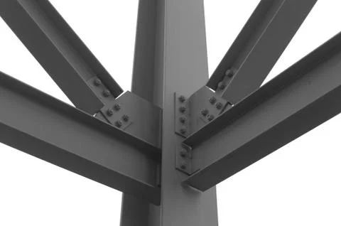 Steel structure Architecture construction . Stock Photos