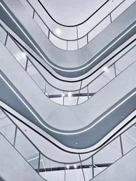 Steel structure ceiling during the day Stock Photos