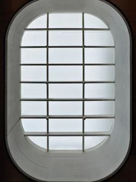 Steel structure ceiling during the day Stock Photos