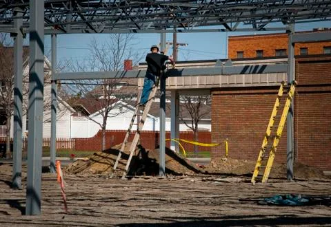 Steel Structure Frame Stock Photos