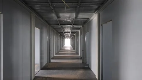 Steel Structure Rough House Building in Desert Видео 333631358