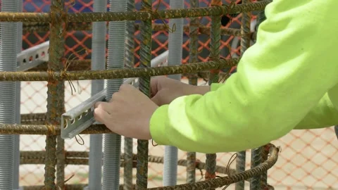 Steel Support Assembly Stock Footage 238860970