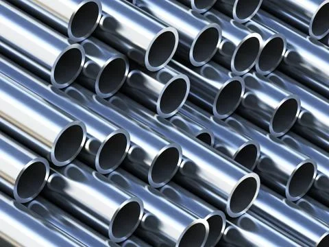 Steel tubes Stock Illustration