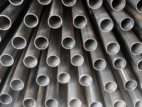 Steel tubes Stock Photos