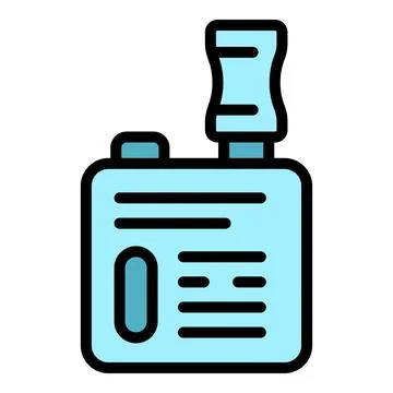Steel vape icon vector flat Stock Illustration
