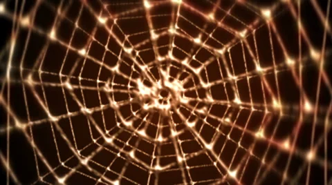 Steel web moving on red background Stock-Footage 33870290