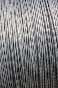 Steel wire cable background texture Foto stock