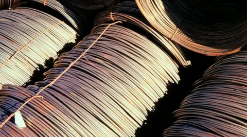Steel wire Stock Footage 20543918