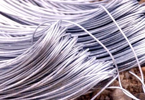 Steel wire texture Stock Photos