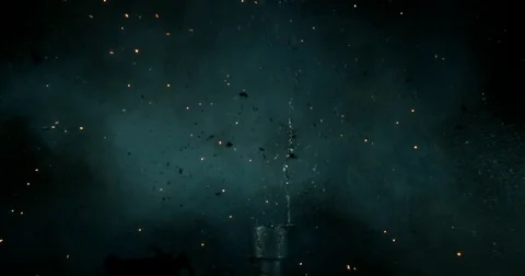 Steel Wool Explodes Closeup Stock Footage 77781685