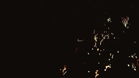 Steel Wool Wave Fire Spreading Stock Footage 300884449