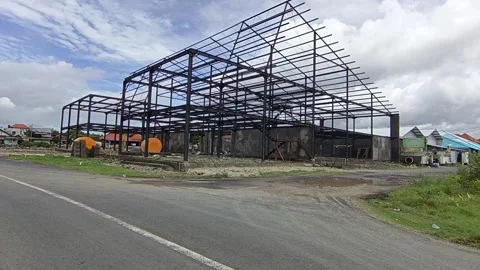 Steel work at bali Stock Footage 232272817