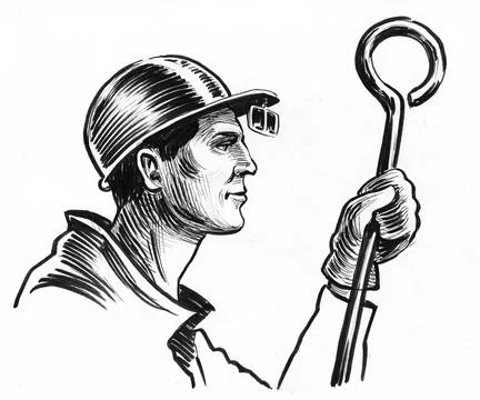 Steel worker Stock Illustration