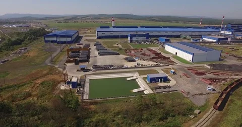 Steel Works is among the fields Stock Footage 73161127