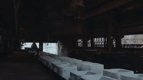 The steelmaker breaks the slide gate Stock Footage 116774333