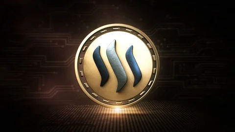 Steem - STEEM - 3D Cryptocurrency Coin Loop Vidéo 113084397