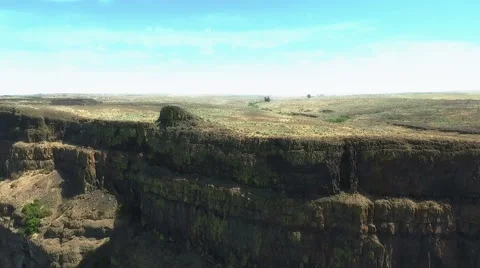 Steep Cliff in desert. Stock Footage 65966191
