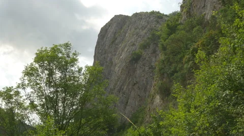 Steep Cliffs Wall Stock Footage 52211930
