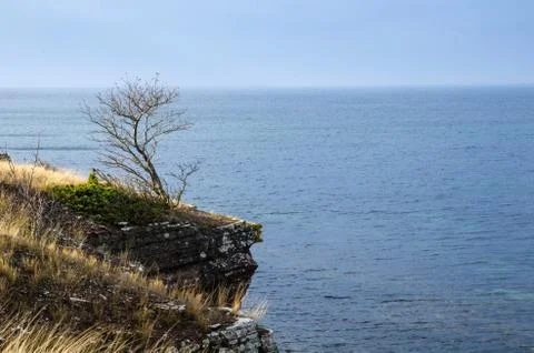 Steep at coast Stock Photos