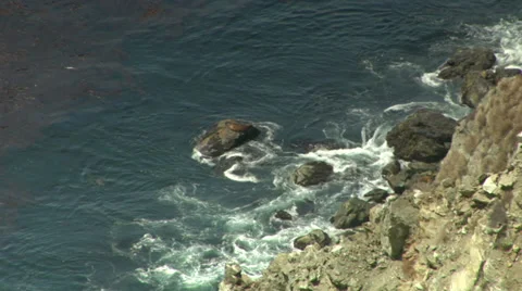 Steep Coastline view Stock Footage 36572302