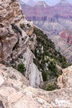 A Steep Drop Stock-Fotos