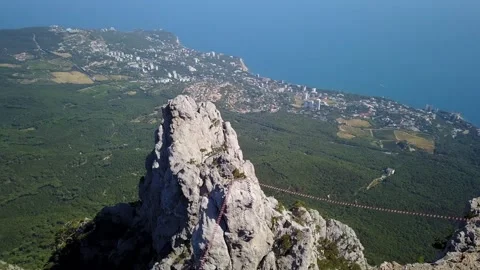 Steep hill view 45 스톡 동영상 220023705