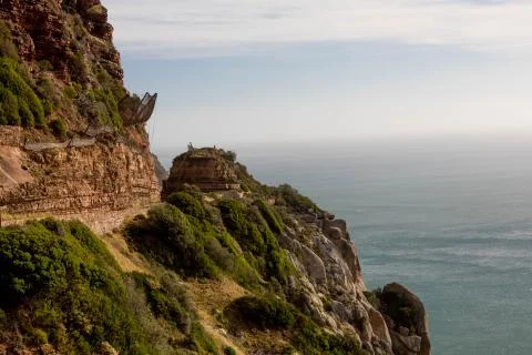 Steep Mountain Cliff Stockfoto's