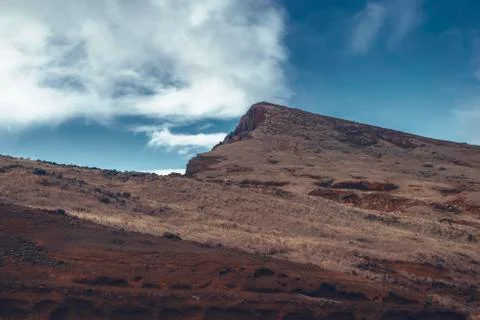 Steep mountain peak Stock Photos