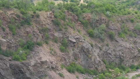Steep Ravine Slope Stock Footage 127060958