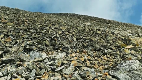 Steep, Rocky Mountain Slope on the Mount Fremont Lookout Trail, Mount Rainier Na Stock Footage 332085781