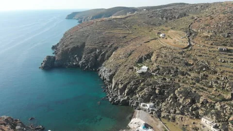 Steep shore view Stock Footage 130538953