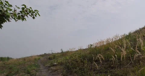 On the steep slope Stock Footage 260793654