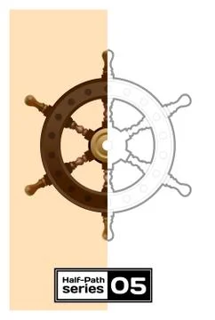 Steering control Stock Illustration