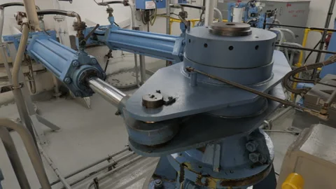 Steering gear of ship Stock Footage 225493833