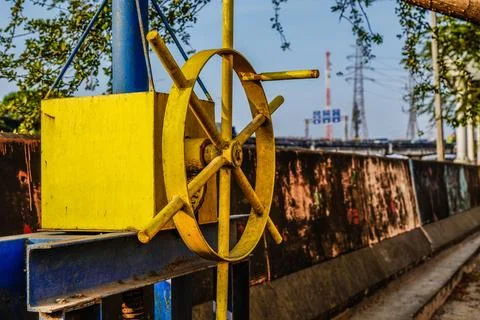 Steering irrigation dam Stock Photos