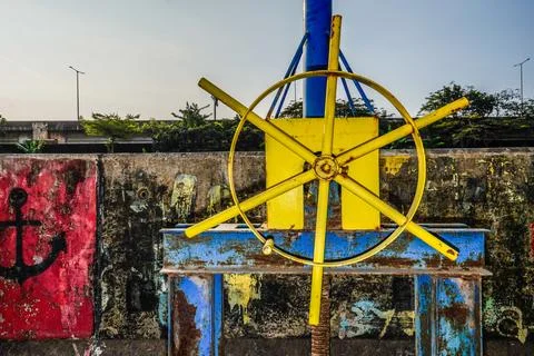 Steering irrigation dam Stock Photos