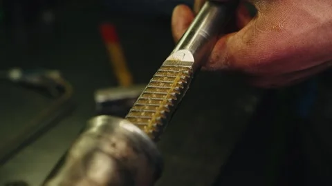 Steering rack interior repair process Stock Footage 284545098