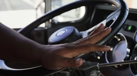 Steering Truck Stock Footage 10891905