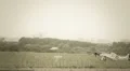 Steering war airplane at airport stylized for World War 2 HD Footage