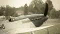 Steering war airplane vintage shot world war two style HD Footage