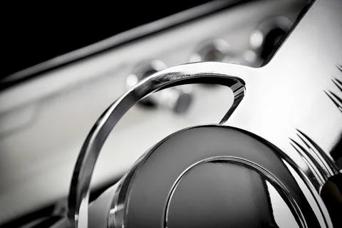 Steering wheel abstract Foto stock