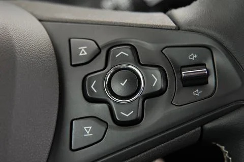 Steering wheel button Foto stock