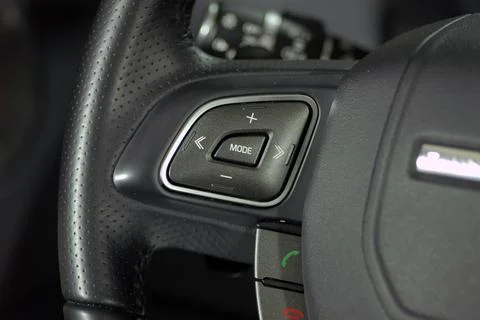 Steering wheel button Stock Photos